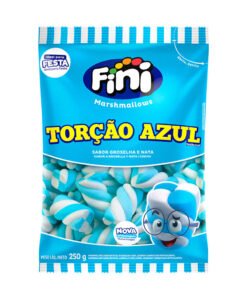 kit 5 Pacotes - Marshmallow Torção Azul 250g- Fini
