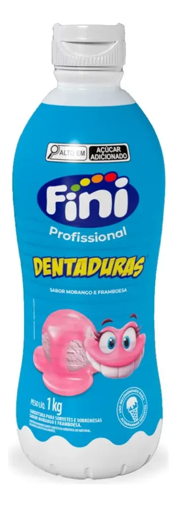 Calda Para Sorvete Beijos 1kg - Fini