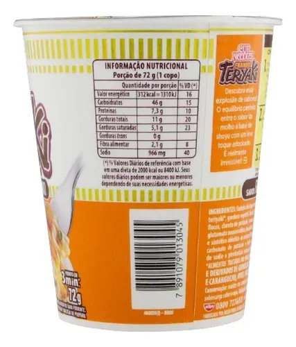 CAIXA YAKISOBA CARNE C/MOLHO TERIYAKI 113G 8 UN - Imagem 3