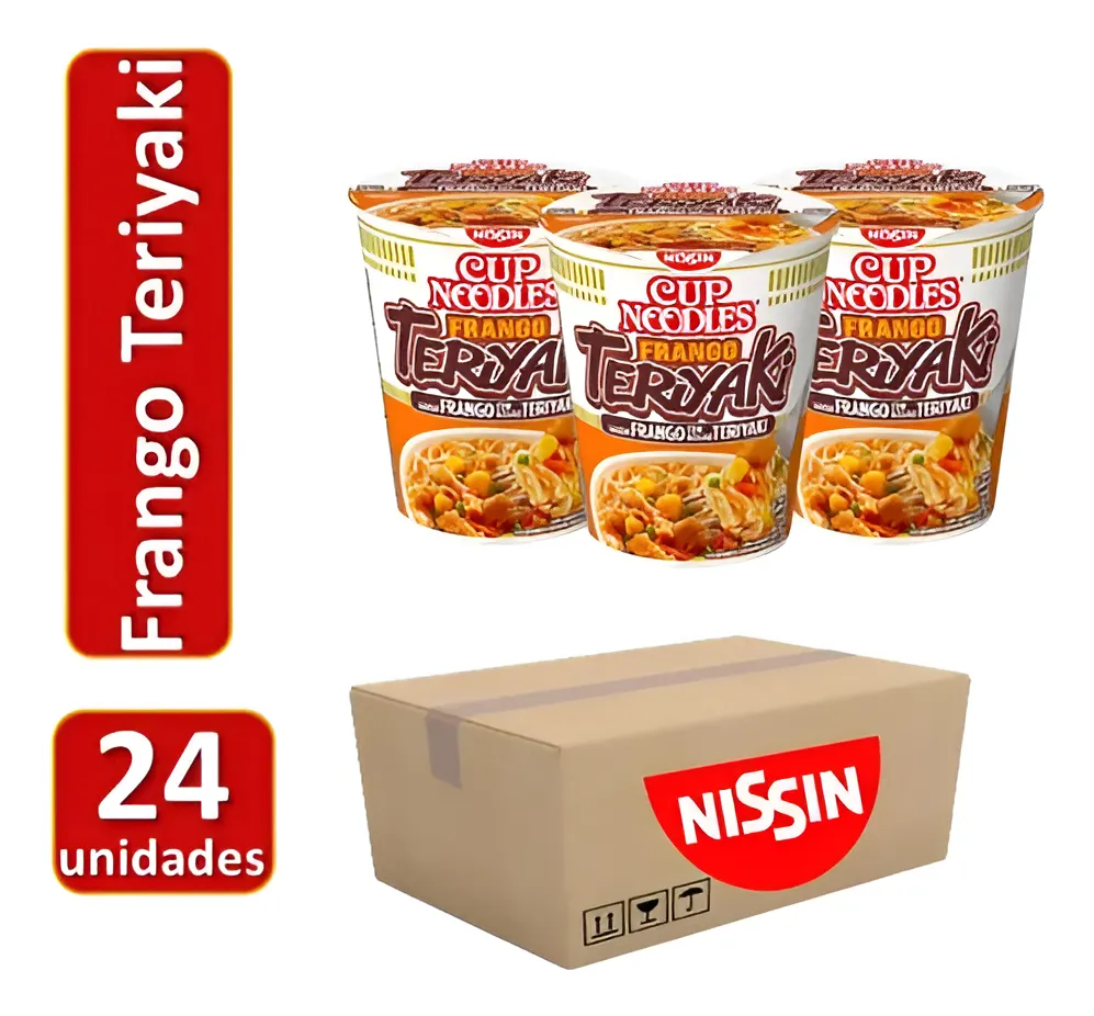 CAIXA YAKISOBA CARNE C/MOLHO TERIYAKI 113G 8 UN