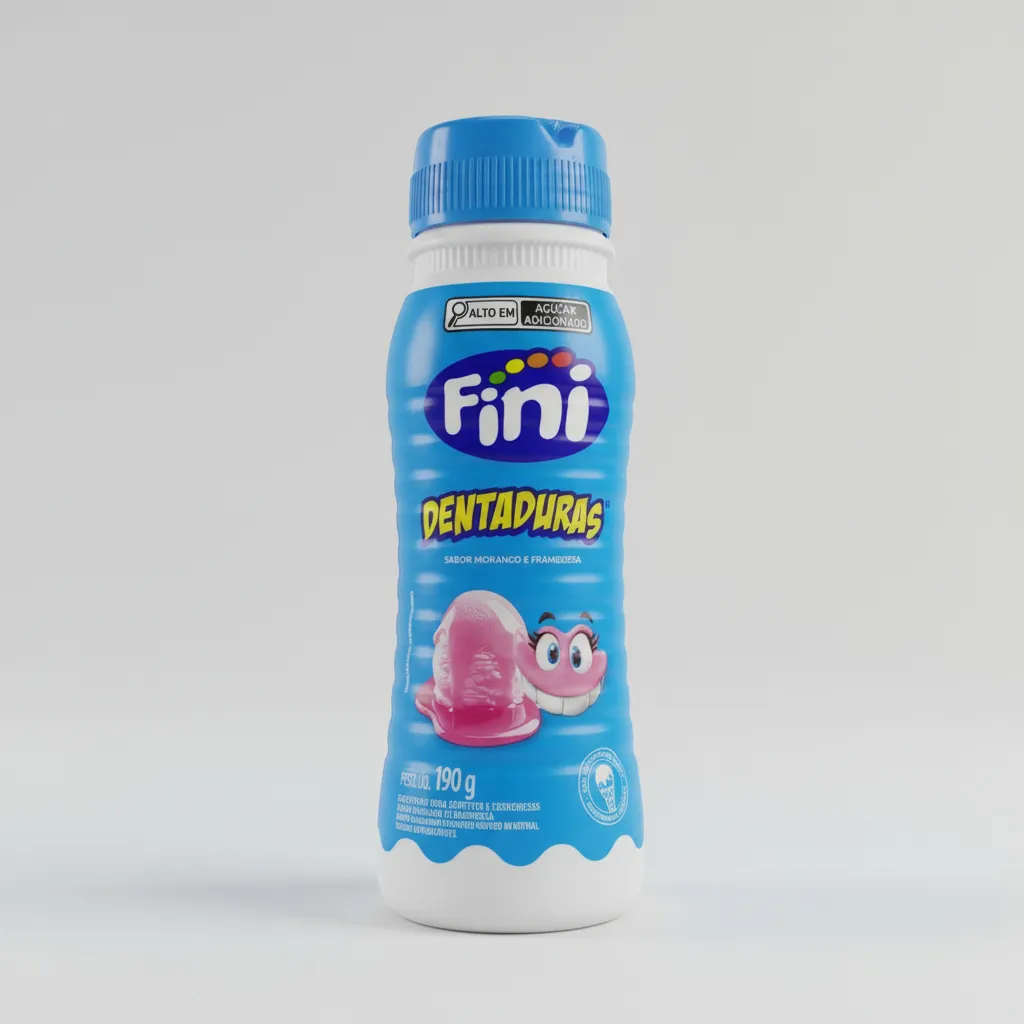 Kit 12 Calda Para Sorvete Dentadura 190g - Fini